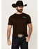 Image #3 - Rock & Roll Denim Men's Southwestern Circle Logo Short Sleeve Graphic T-Shirt, Dark Brown, hi-res