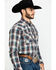 Image #3 - Roper Men's West Made Desert Dobby Plaid Long Sleeve Western Shirt, Multi, hi-res