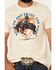 Image #3 - RANK 45® Men's Hold On And Enjoy The Ride Short Sleeve Graphic T-Shirt, Cream, hi-res