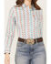 Image #3 - Cinch Women's Southwestern Print Long Sleeve Button Down Western Shirt, , hi-res