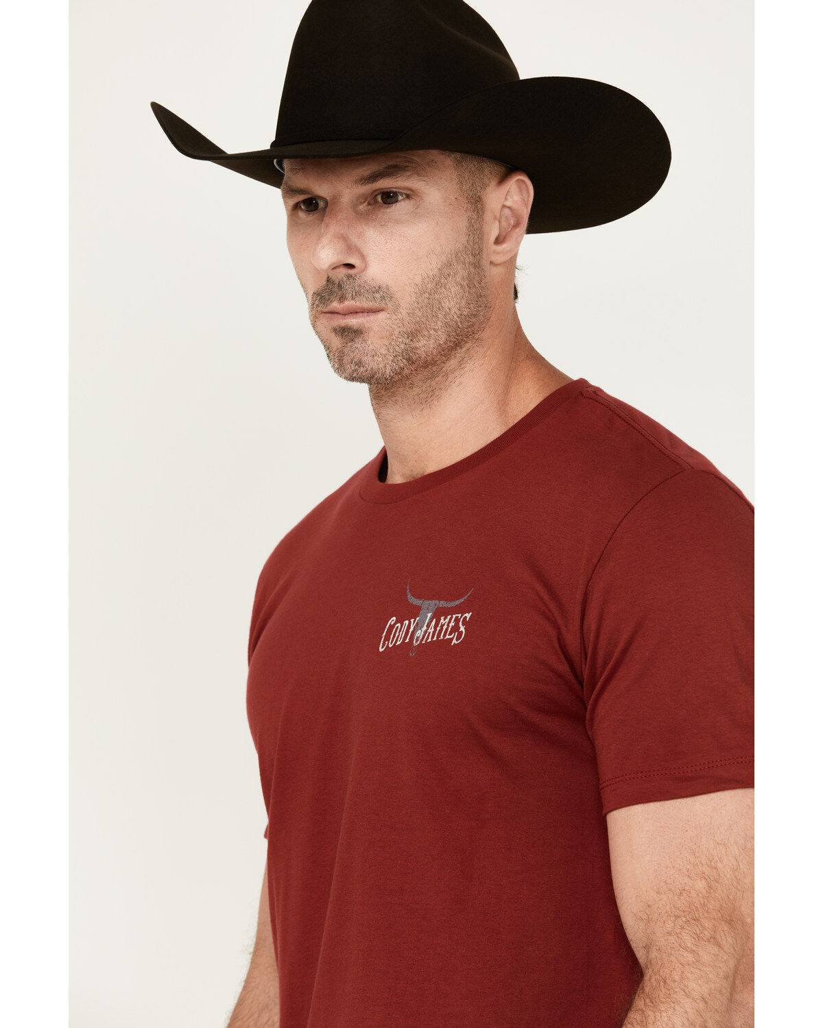 Image #4 - Cody James Men's Long Horn Short Sleeve Graphic T-Shirt, , hi-res