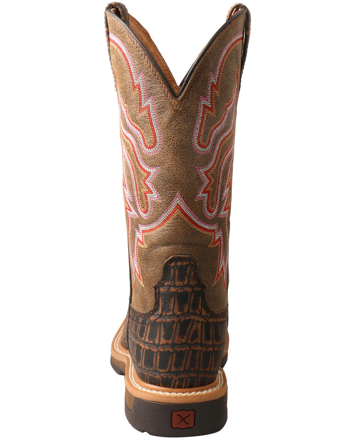 Image #4 - Twisted X Women's Lite Cowboy Caiman Print Western Work Boots - Composite Toe, , hi-res