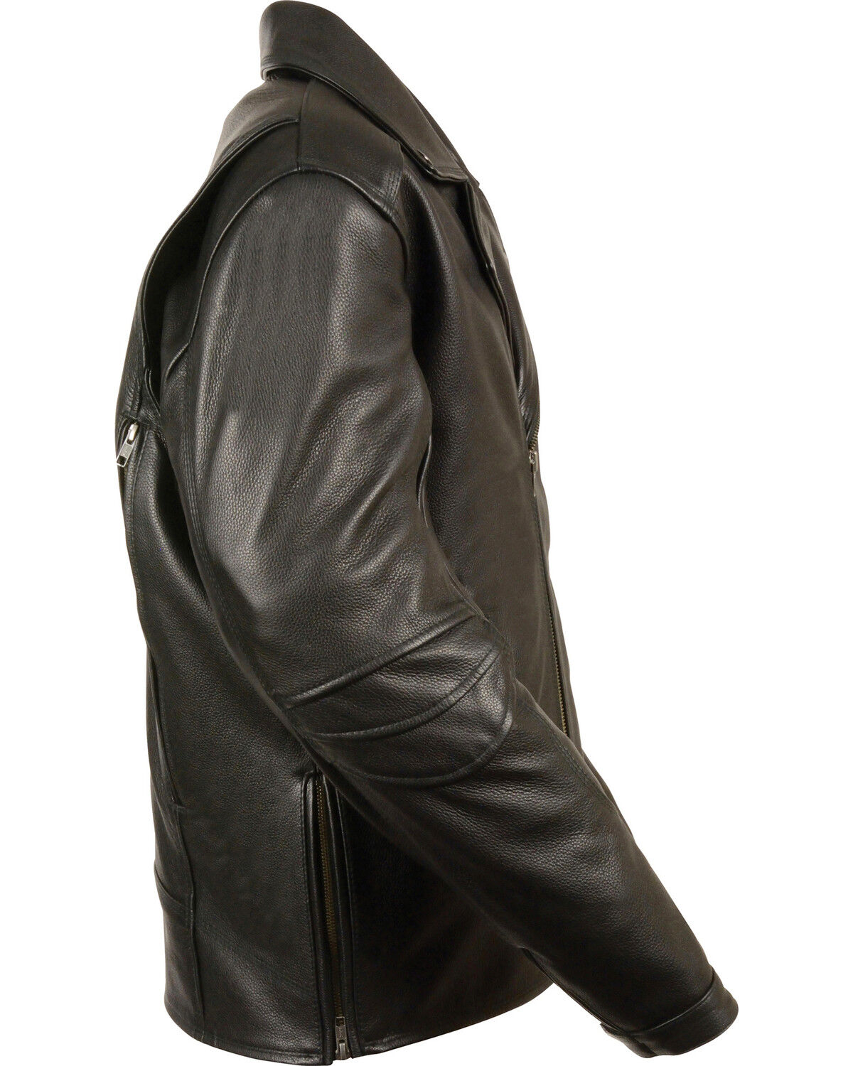 Image #2 - Milwaukee Leather Men's Triple Stitch Extra Long Biker Jacket - 4X, , hi-res