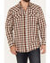 Image #4 - Moonshine Spirit Men's Dirt Runner Plaid Print Snap Western Flannel Shirt, Cream, hi-res