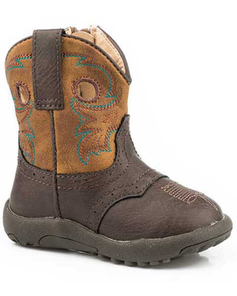 Roper Infant Boys' Daniel Western Boots - Round Toe, Brown, hi-res