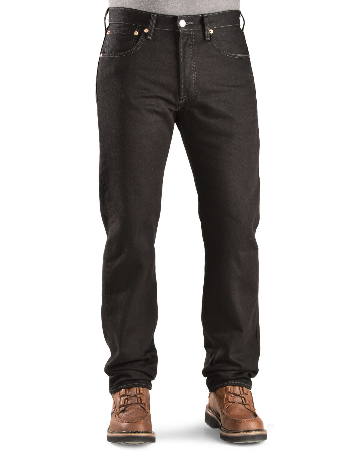 Image #2 - Levi's Men's 501 Original Prewashed Regular Straight Leg Jeans, Blk Magic, hi-res