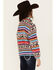 Cruel Girl Girls' Serape Stripe Cheetah Print Fleece Pullover, Multi, hi-res