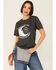 American Highway Women's Short Sleeve Charcoal Gray We Got the Moon if You Have the Shine T-Shirt , Charcoal, hi-res