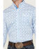 Image #3 - George Strait By Wrangler Men's Paisley Print Long Sleeve Button-Down Stretch Western Shirt, Blue, hi-res