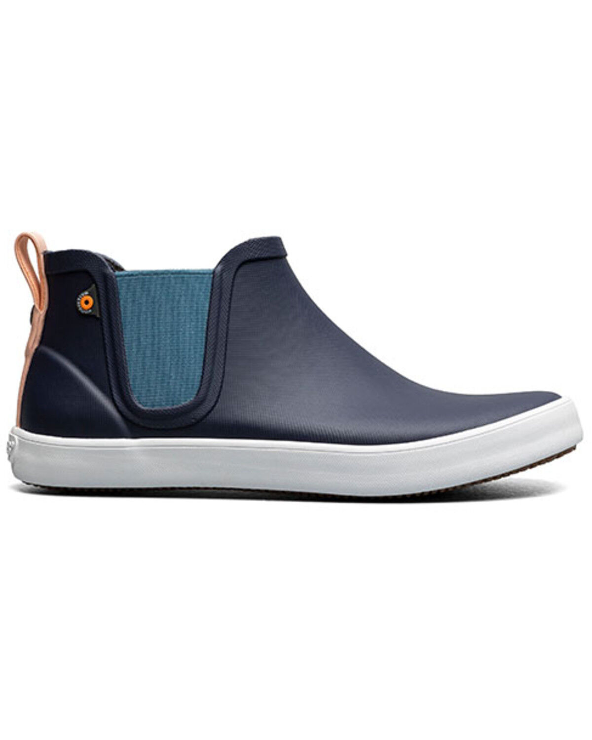 Image #2 - Bogs Women's Kicker Rain Chelsea Rubber Boots - Round Toe, Navy, hi-res