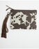 Image #2 - Shyanne Women's Cow Print Suede Wristlet Pouch, Brown, hi-res