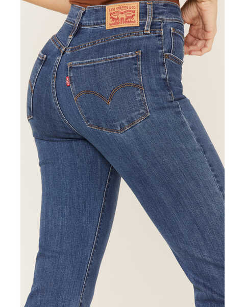 Levi's Women's 724 Dark Wash High Rise Straight Crop Jeans