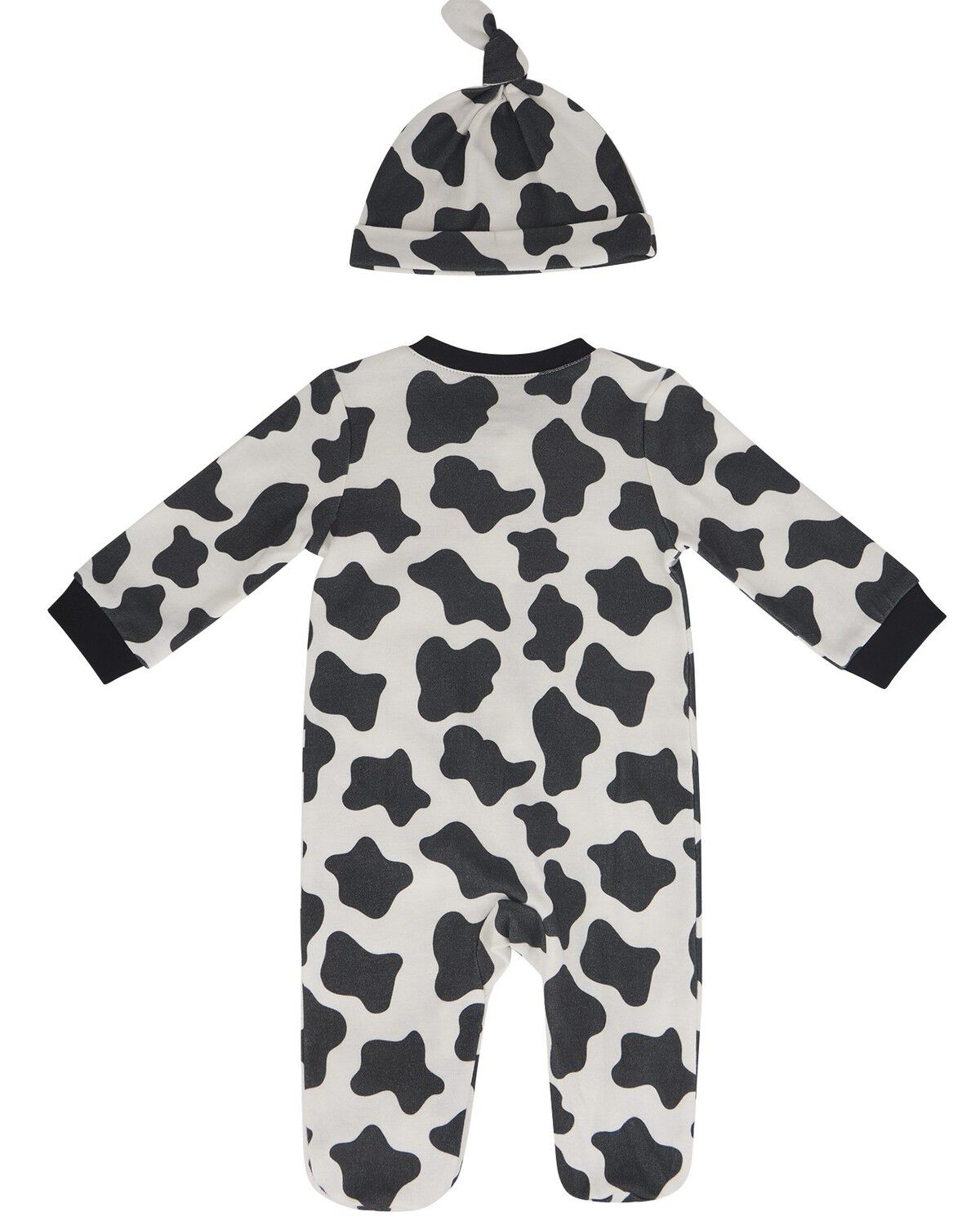 Image #2 - Wrangler Infant Boys' Cow Print Onesie Set - 2 Piece, Black/white, hi-res