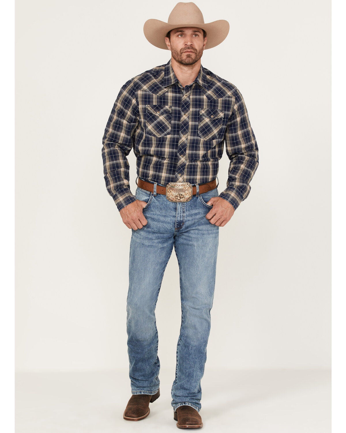 Wrangler Retro Premium Men's Plaid Long 