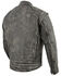 Image #2 - Milwaukee Leather Men's Distressed 2 In 1 Motorcycle Jacket - 5X, Brown, hi-res