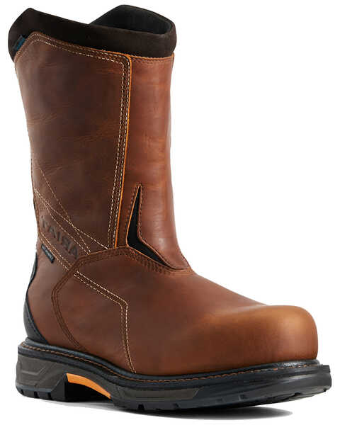 Image #1 - Ariat Men's Waterproof WorkHog® Western Work Boots - Carbon Safety Toe, , hi-res