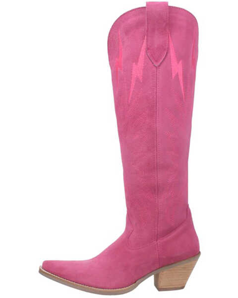 Image #3 - Dingo Women's Thunder Road Western Performance Boots - Pointed Toe, Fuchsia, hi-res