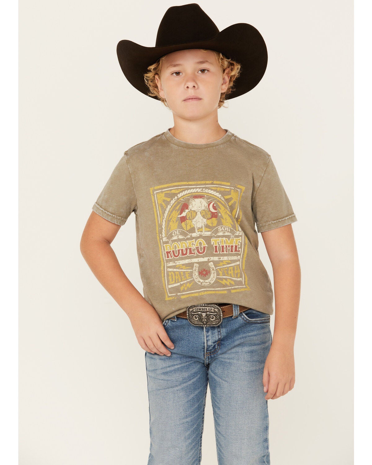 Rodeo Time Dale Brisby Kid Rock Cowboy T-Shirt - Soft Crew Neck Tee