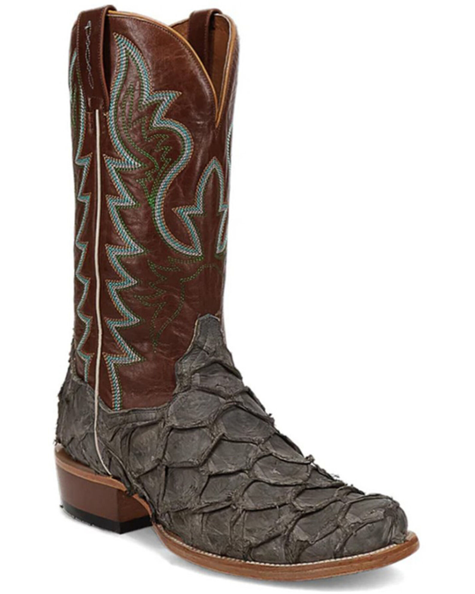 Dan Post Men s Araprima Exotic Pirarucu Western Boots Square Toe Boot Barn