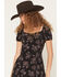Image #2 - Idyllwind Women's Bethany Flutter Sleeve Midi Dress, Black, hi-res