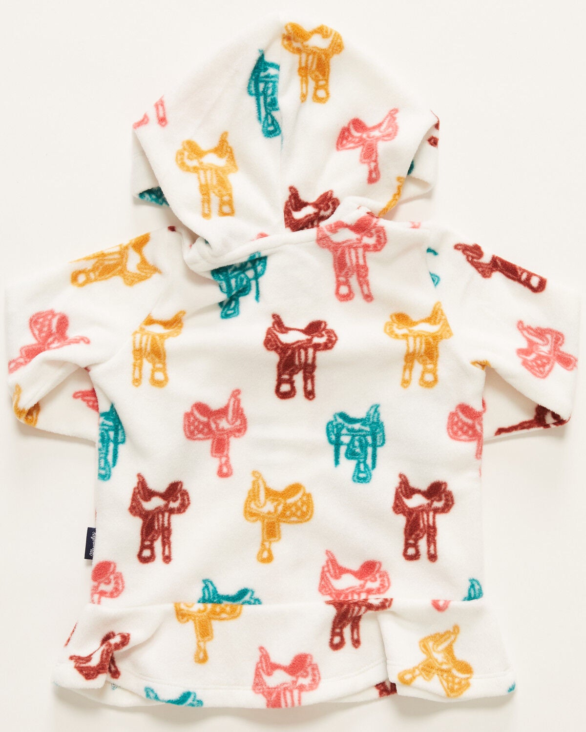 Image #3 - Wrangler Toddler Girls' Saddle Fleece Zip-Up Jacket, White, hi-res