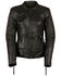 Image #1 - Milwaukee Leather Women's Concealed Carry Embroidered Phoenix Leather Jacket, Black/purple, hi-res