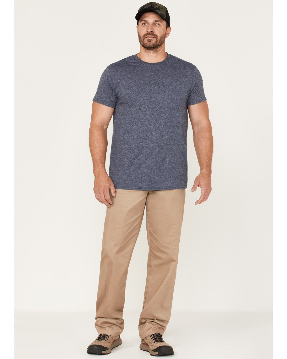 Image #1 - Wrangler Men's Casual Flat Front Western Pants, Beige/khaki, hi-res