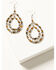 Image #1 - Shyanne Women's Juniper Sky Double Teardrop Earrings, Silver, hi-res