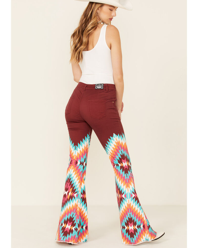 Ranch Dress'n Women's Dakota Aztec Flare Leg Jeans Boot Barn