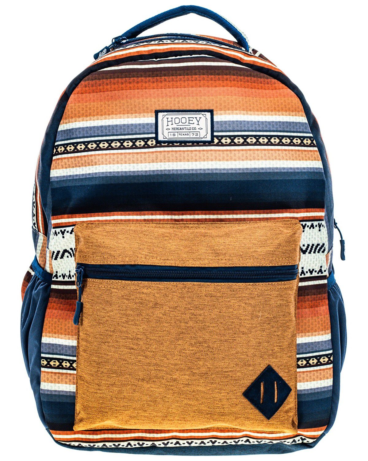 Hooey Recess Serape Stripe Print Backpack, Navy, hi-res