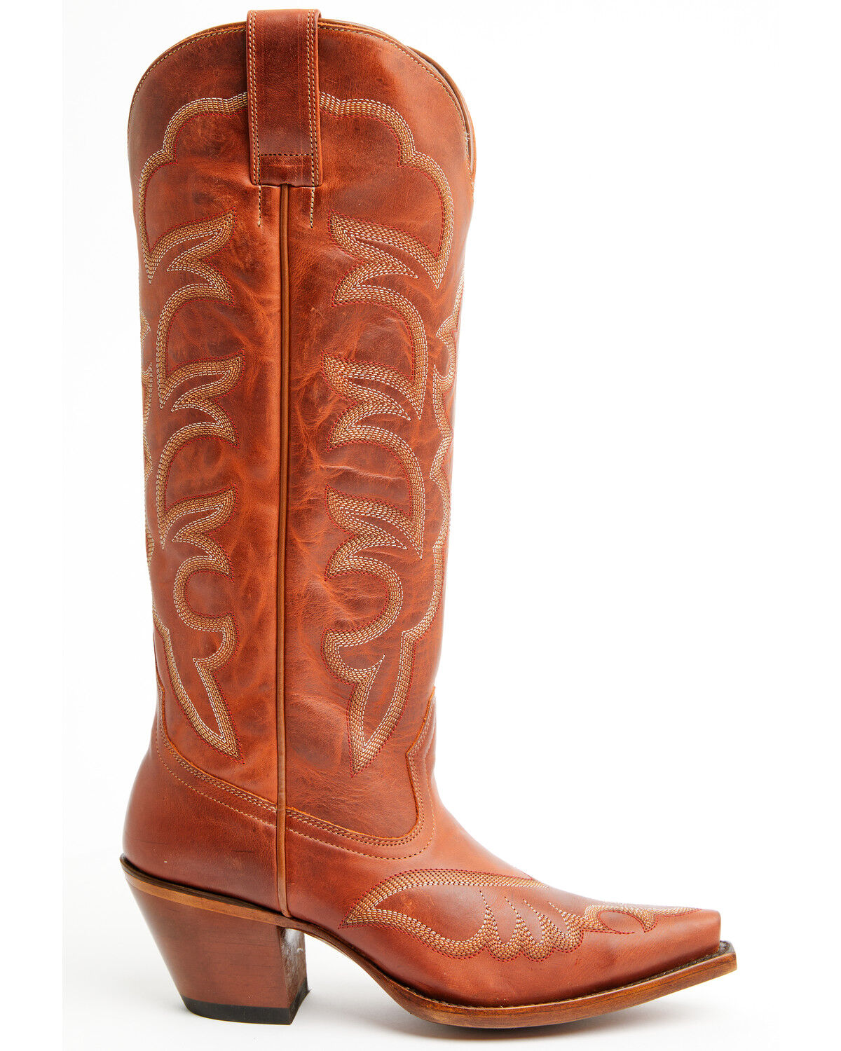 Image #2 - Shyanne Women's High Desert Tall Western Boots - Snip Toe, Brandy Brown, hi-res