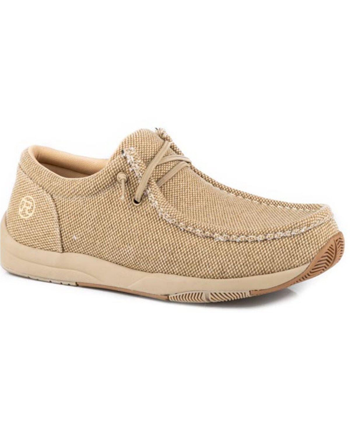 Roper Men's Clearcut Low Casual Shoes - Moc Toe, Tan, hi-res
