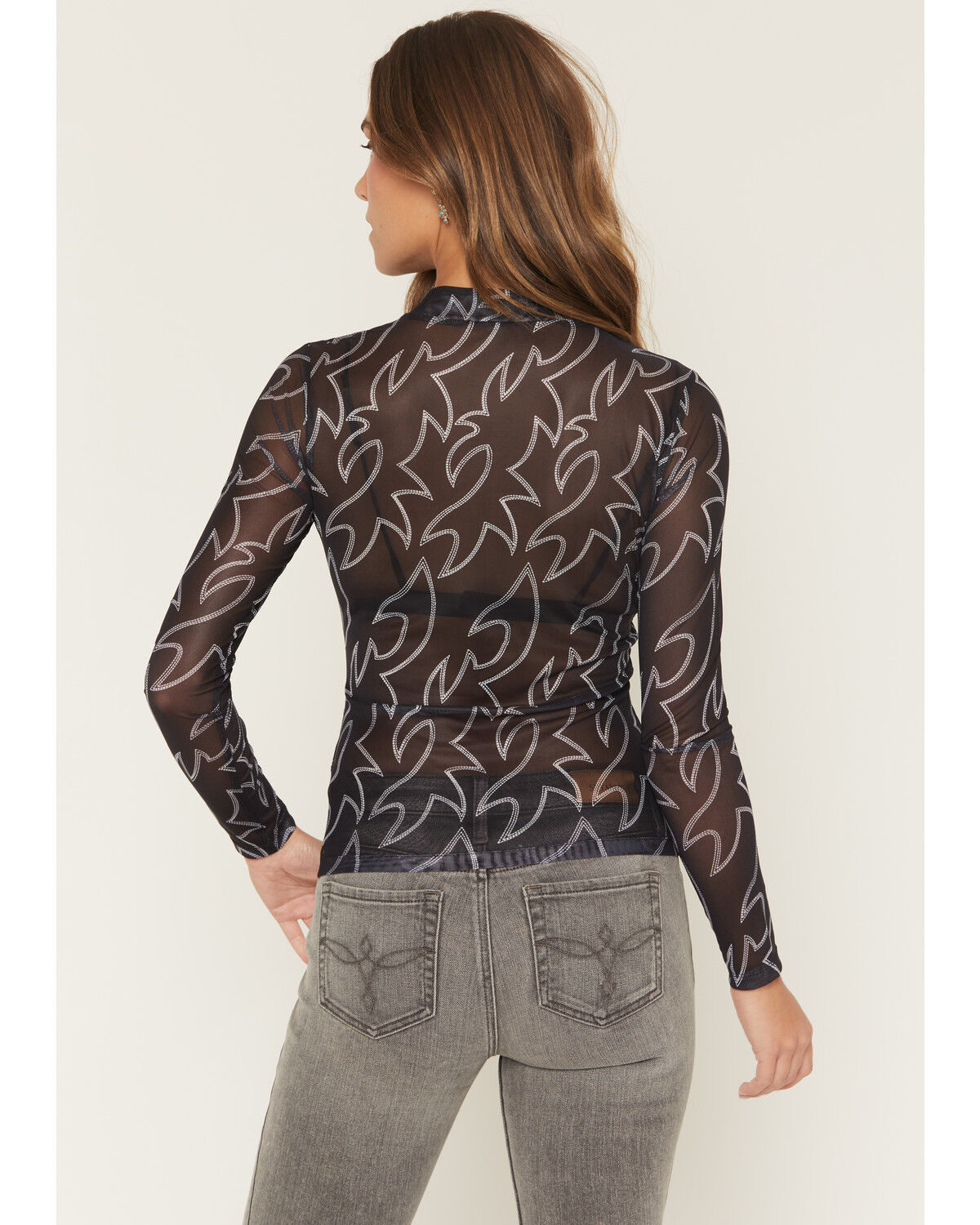 Product Name:  Blue B Women's Boot Stitch Mesh Long Sleeve Shirt