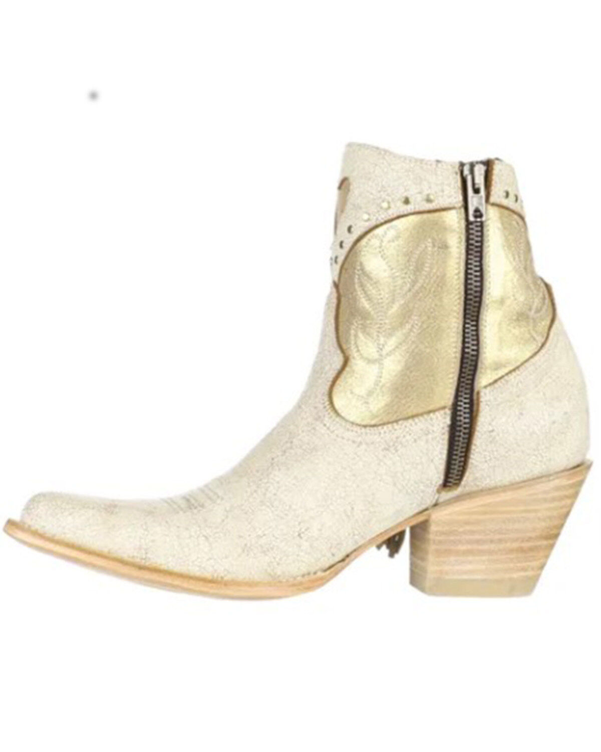Image #3 - Yippie Ki Yay By Old Gringo Women's Leylani Western Fashion Booties - Snip Toe, Natural, hi-res
