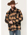 Cinch Men's Frontier Plaid Print Coat, Brown, hi-res