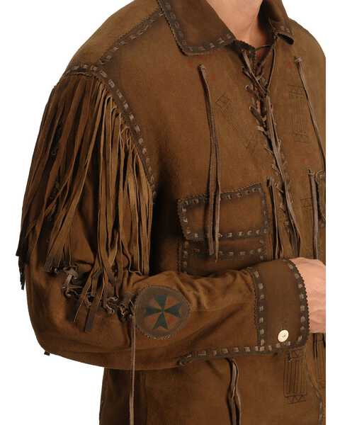 Image #2 - Kobler Cheval Leather Shirt, Brown, hi-res