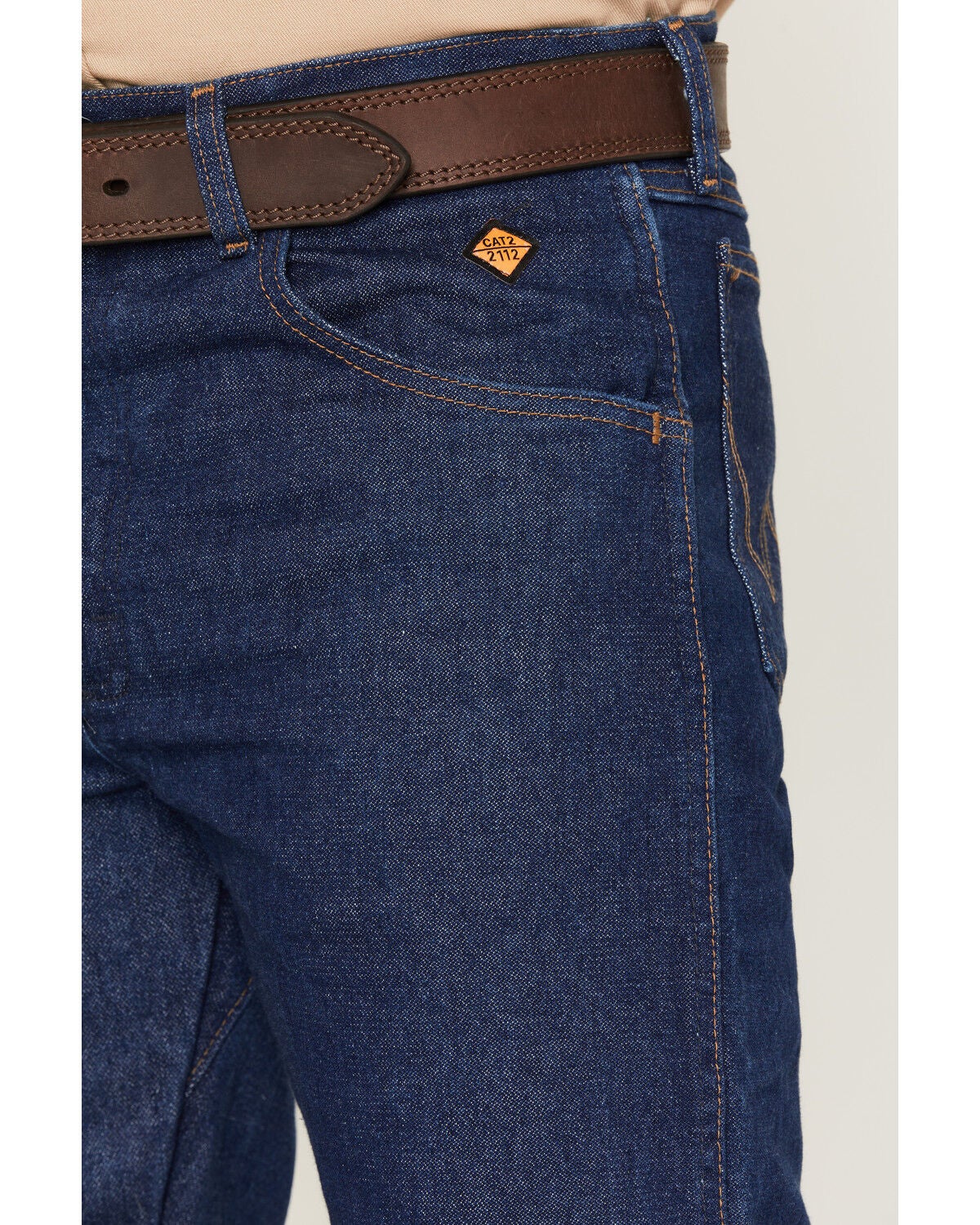Image #2 - Wrangler Men's Relaxed Flame Resistant Jeans, Denim, hi-res