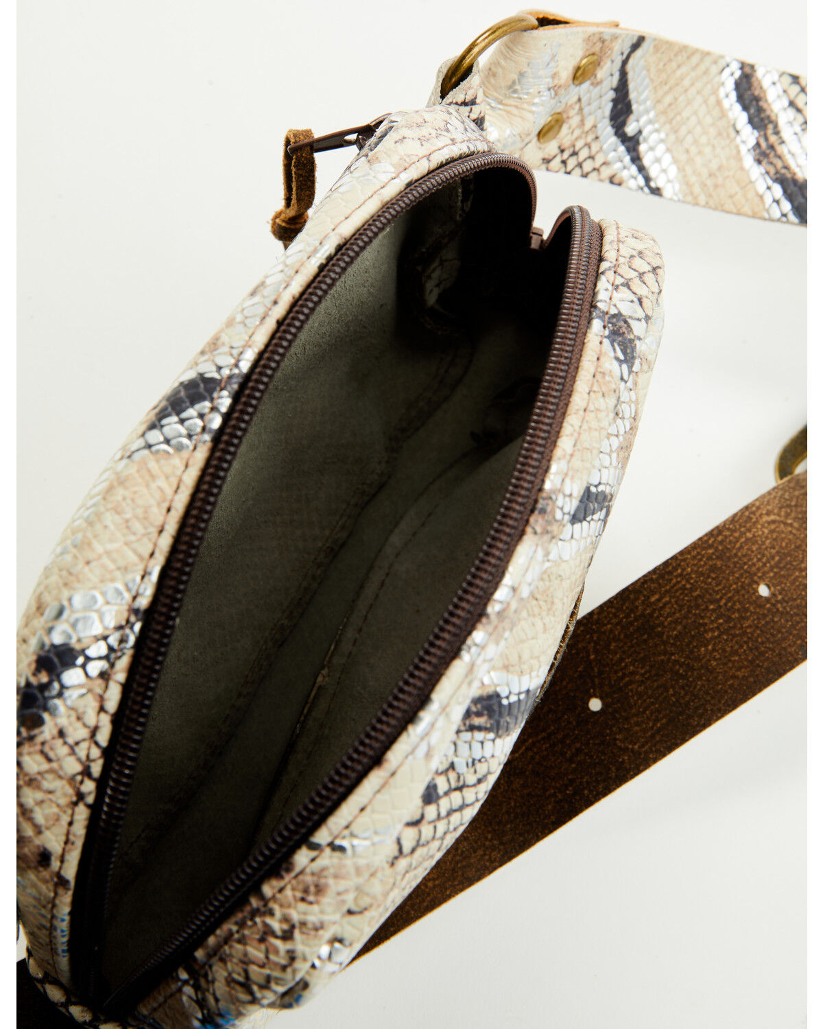 Image #4 - Keep It Gypsy Women's Paige Snake Print Crossbody Sling Bag, Cream, hi-res