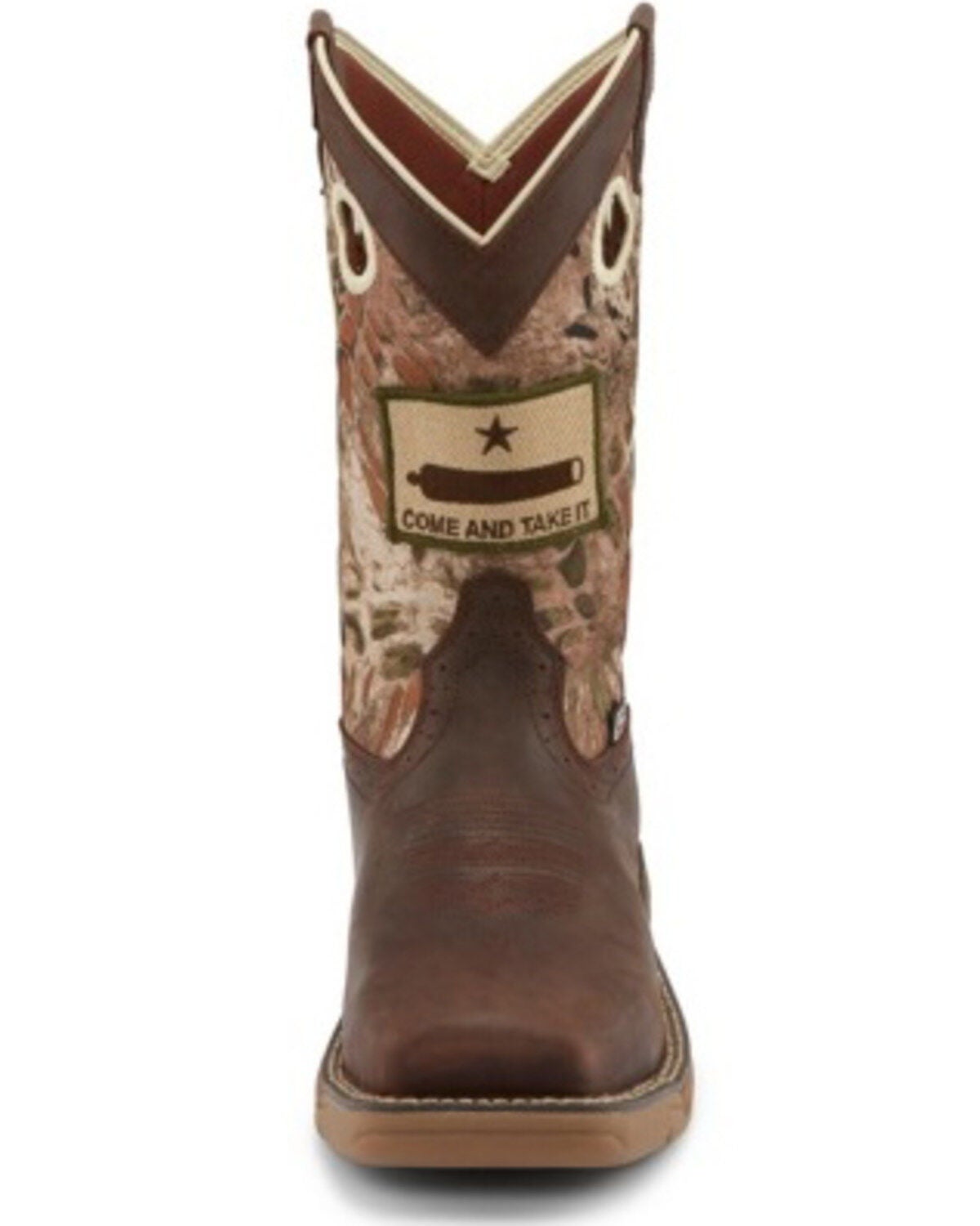Image #4 - Justin Men's Stampede Grizzly Brown Western Work Boots - Steel Toe, , hi-res