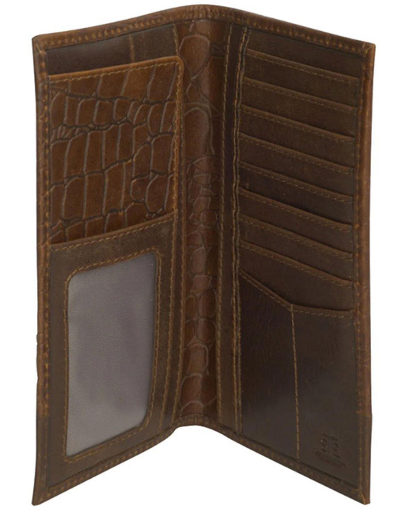 STS Ranchwear by Carroll Men's Croc Long Bi-Fold Wallet