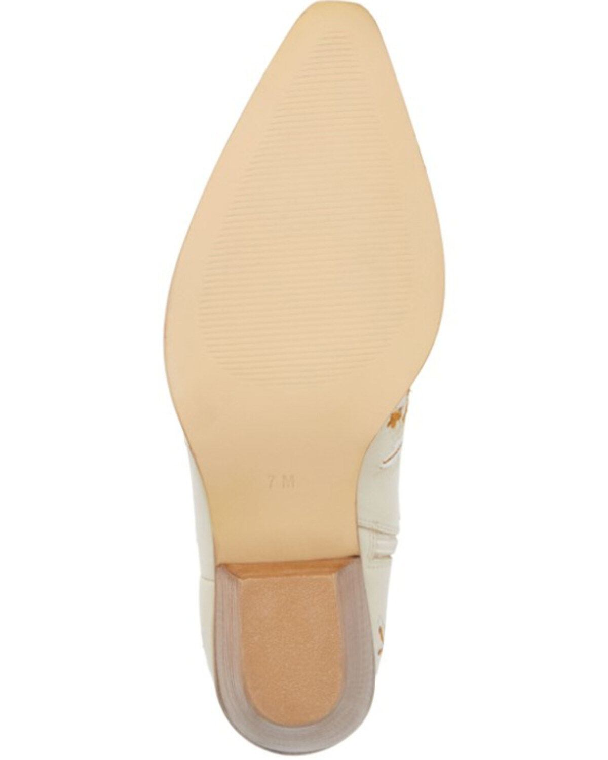 Image #7 - Matisse Women's Amber Western Booties - Round Toe, Ivory, hi-res