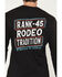 Image #4 - RANK 45® Men's Rodeo Tradition Long Sleeve Graphic T-Shirt, Black, hi-res