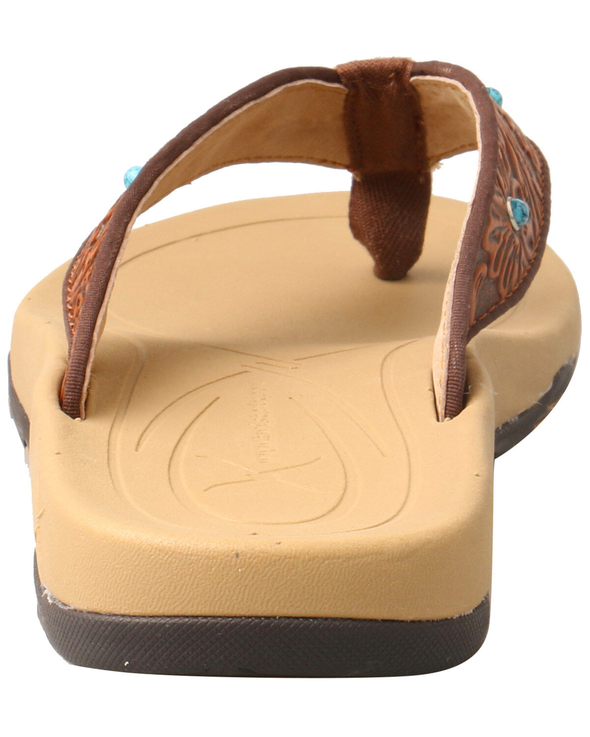 Image #4 - Twisted X Women's Tooled Studded Sandals, , hi-res