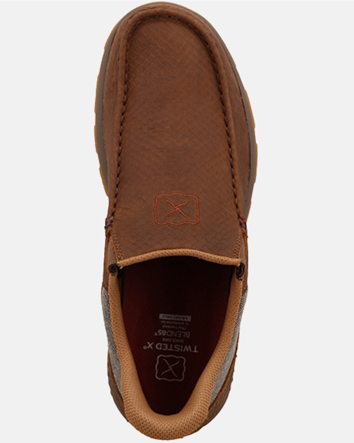 Image #6 - Twisted X Men's Slip-On Driving Mocs, Caramel, hi-res