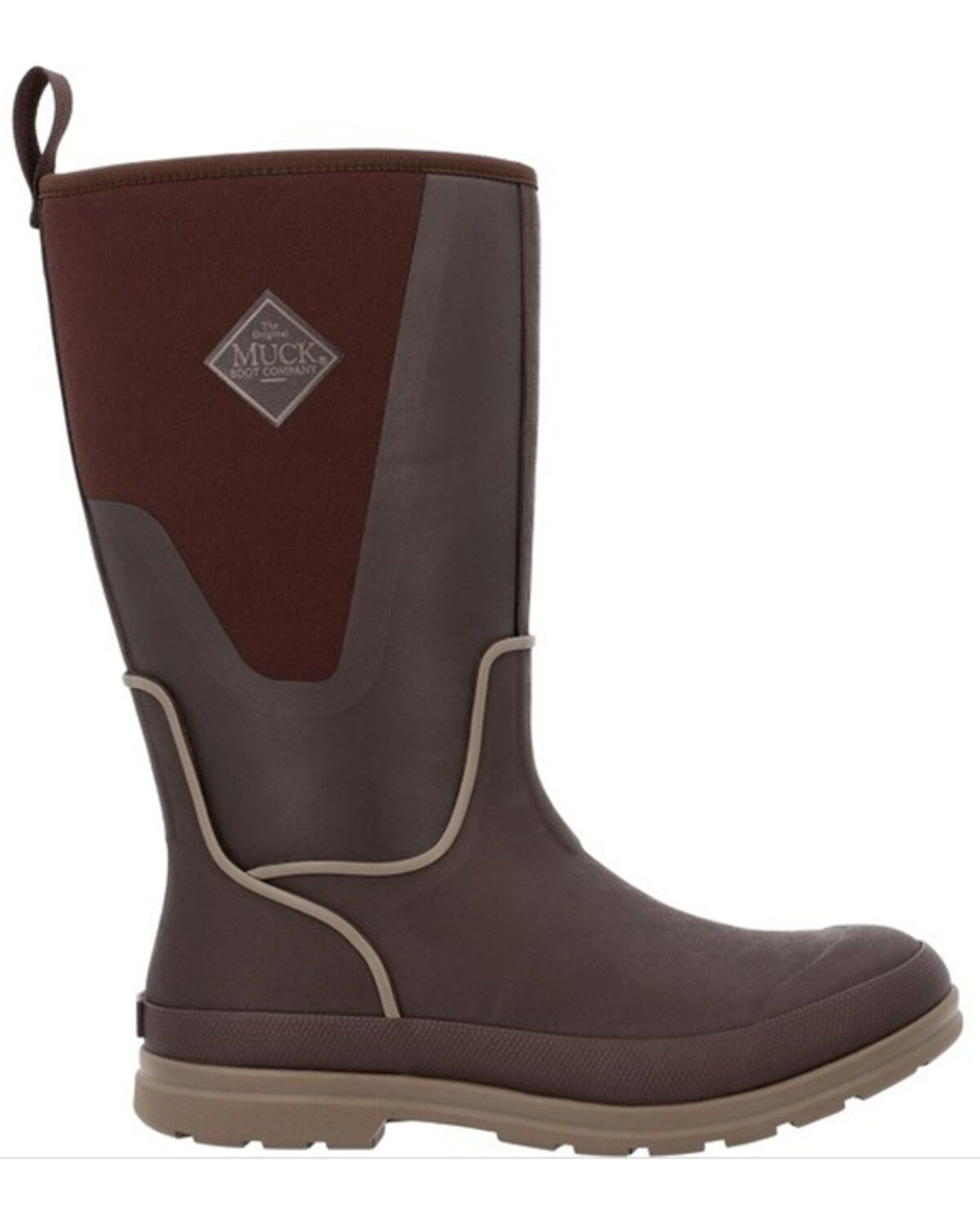 Image #2 - Muck Boots Women's Originals Tall Fleece Boots - Round Toe, Dark Brown, hi-res