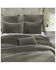 Image #1 - HiEnd Accents Gray Stonewashed Cotton & Velvet 3-Piece King Quilt Set, Grey, hi-res