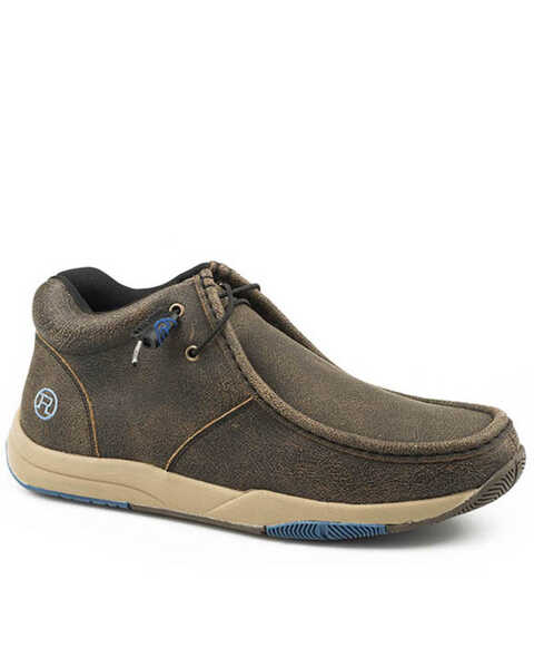 Roper Men's Clearcut Brown Shoes - Moc Toe, Brown, hi-res