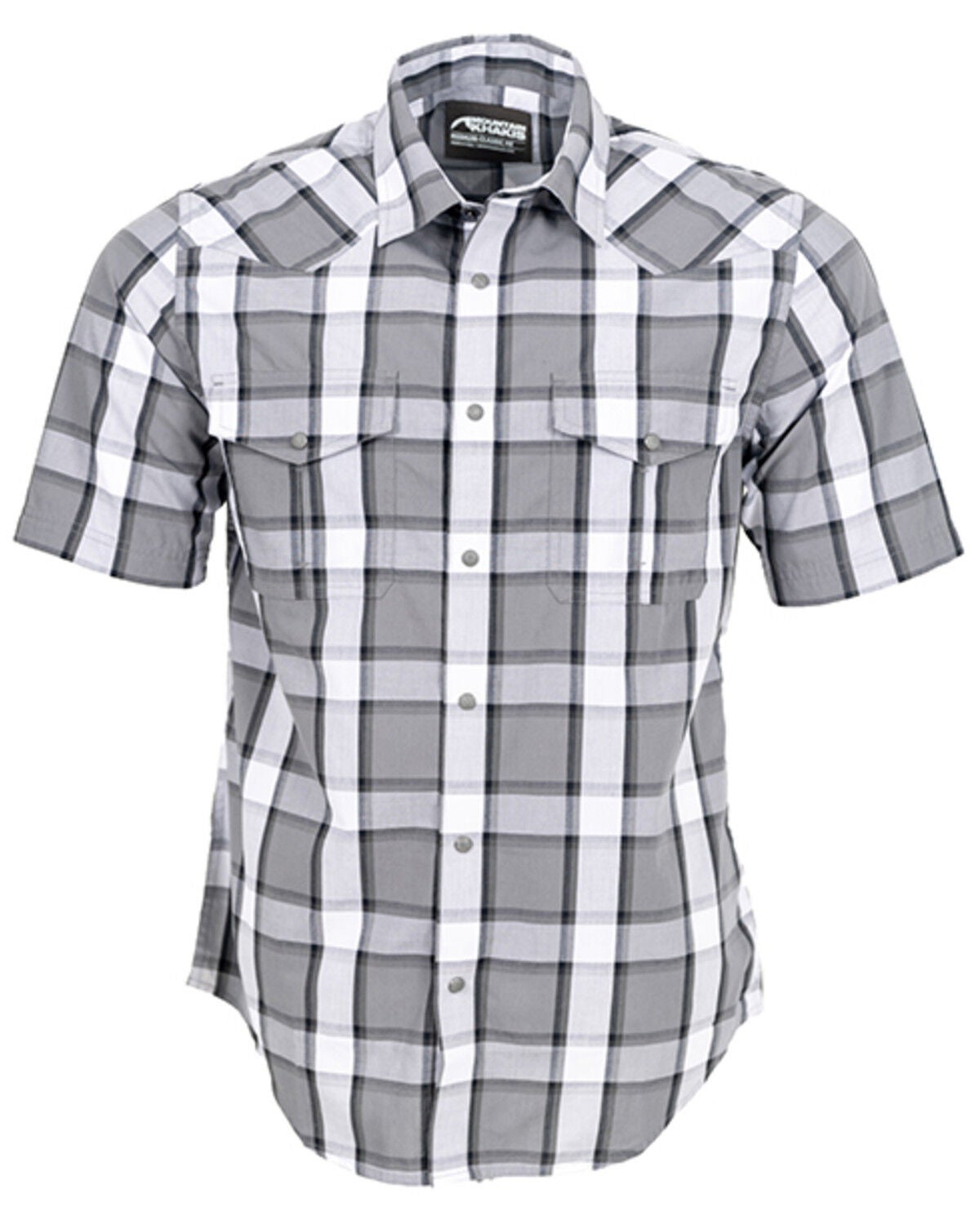 Mountain Khakis Men's Rodeo Short Sleeve Woven Shirt, Grey, hi-res