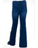 Image #1 - Cowgirl Tuff Girls' Medium Wash Flex Trousers, , hi-res