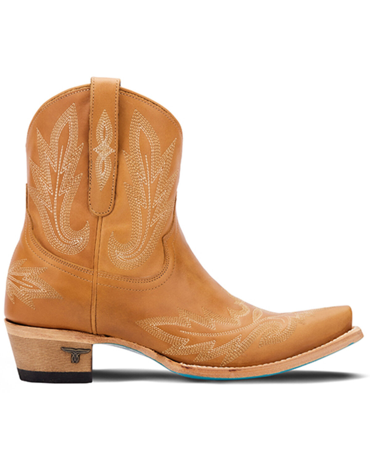 Image #2 - Lane Women's Lexington Western Booties - Snip Toe, Tan, hi-res